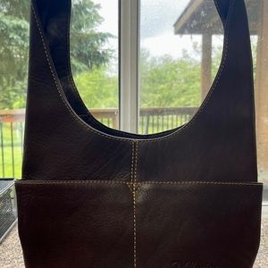 D´Luciano Bucket Brown Leather  Handbag